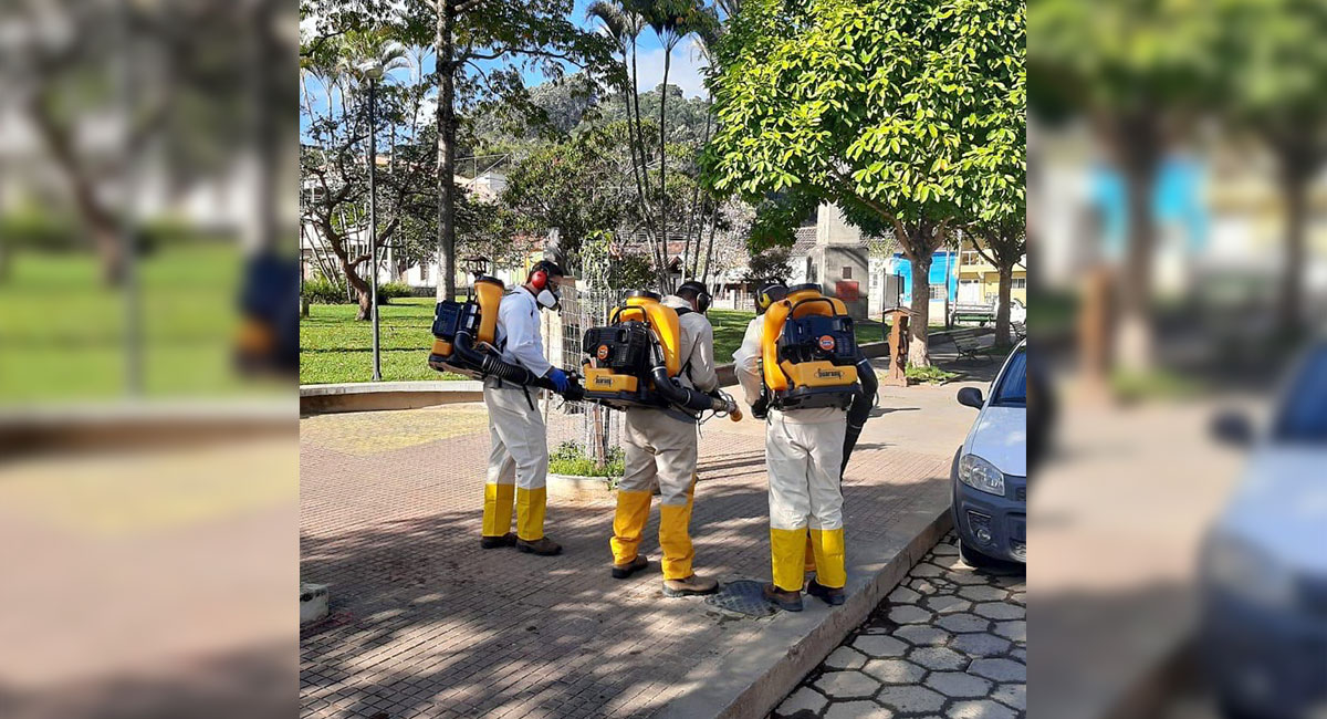 Descontaminação e desinfecção de áreas públicas no município de Santa Maria Madalena