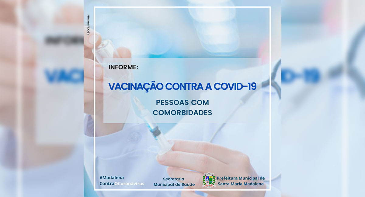 Informe: Vacinação contra a Covid-19 de pessoas com comorbidades