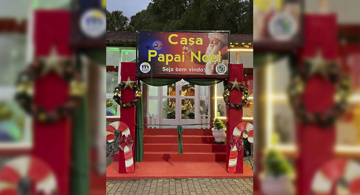 Casa do Papai Noel é inaugurada em Santa Maria Madalena