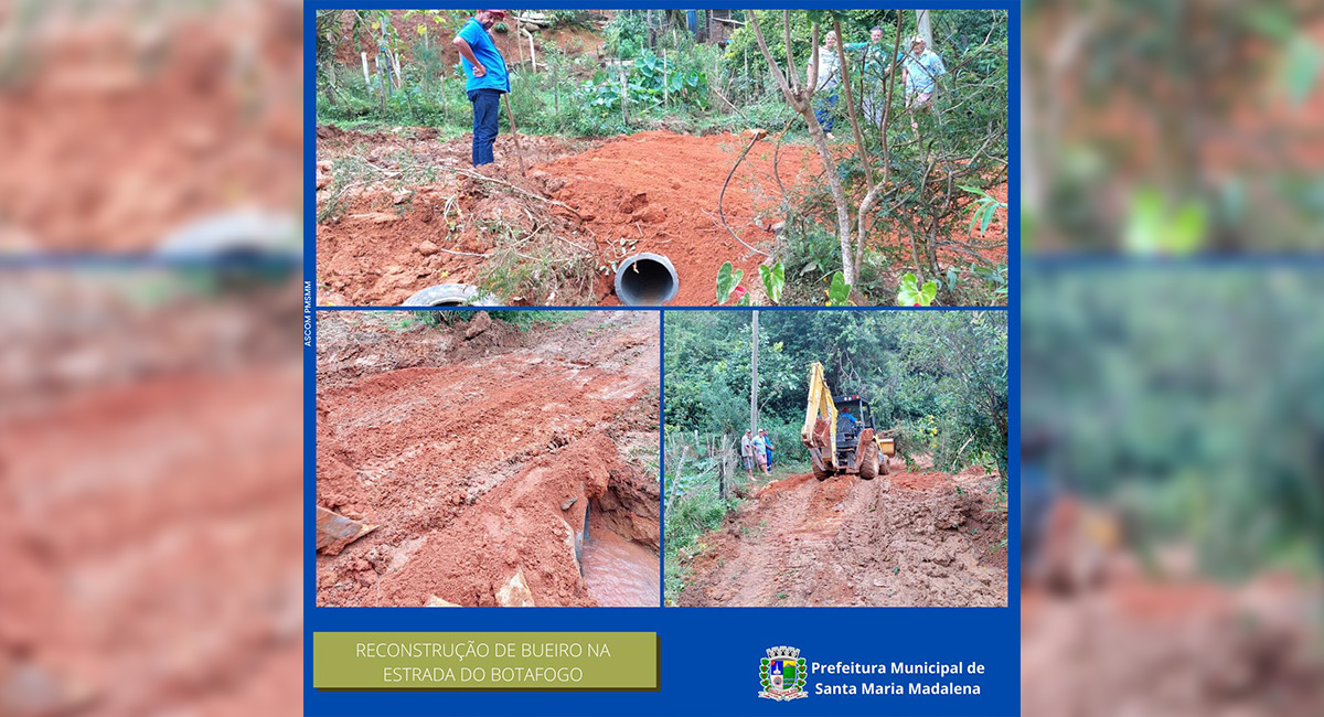 Prefeitura segue recuperando danos causados pelas chuvas em vários pontos da cidade