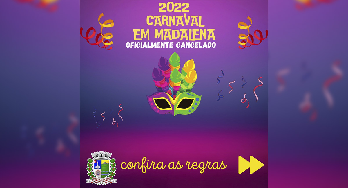 Carnaval em Santa Maria Madalena oficialmente cancelado! Confira as regras