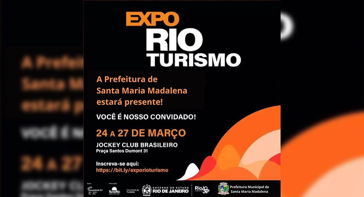 Santa Maria Madalena estará presente na ExpoRio Turismo