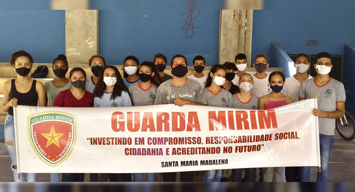 Alunos da Guarda Mirim de Santa Maria Madalena tem aulas sobre Ética e Cidadania