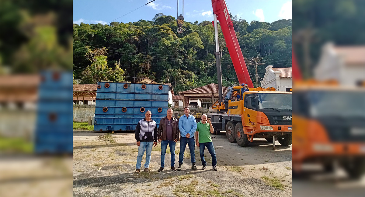 Santa Maria Madalena recebe dois módulos para nova Estação de Tratamento de Água