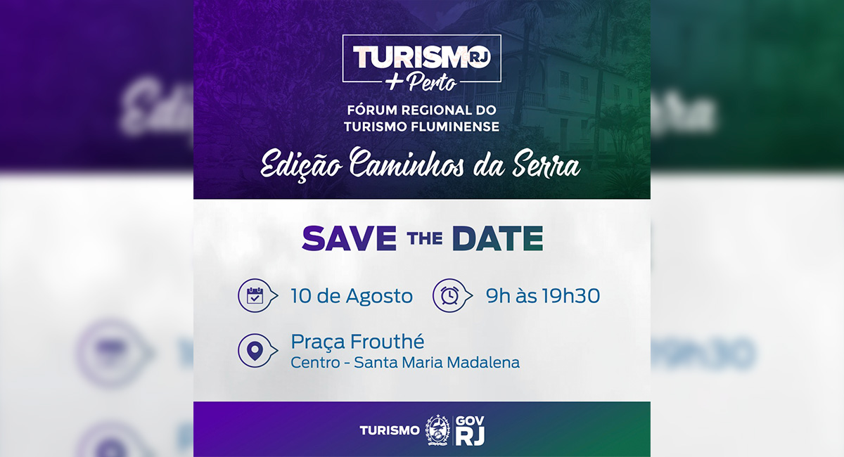 11º Fórum Regional do Turismo Fluminense acontece nesta quarta-feira (10). Confira a programação