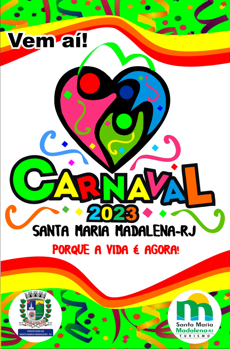 A Secretaria de Turismo apresenta a logomarca do Carnaval 2023