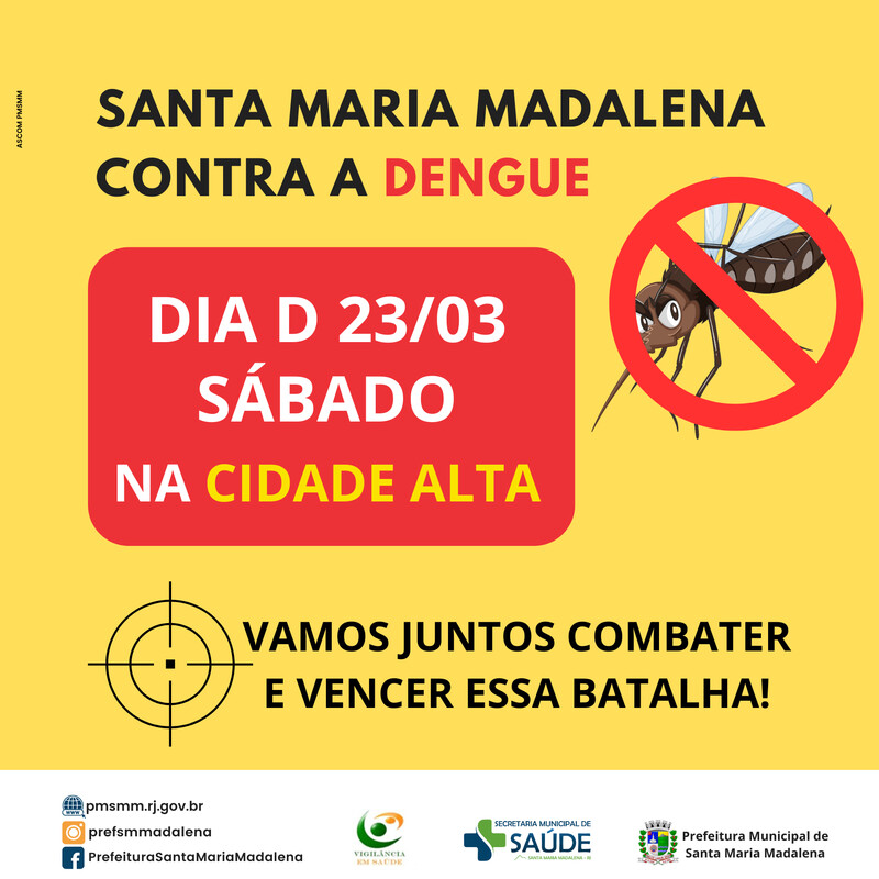 Junte-se à luta: Dia D contra a Dengue no bairro Cidade Alta