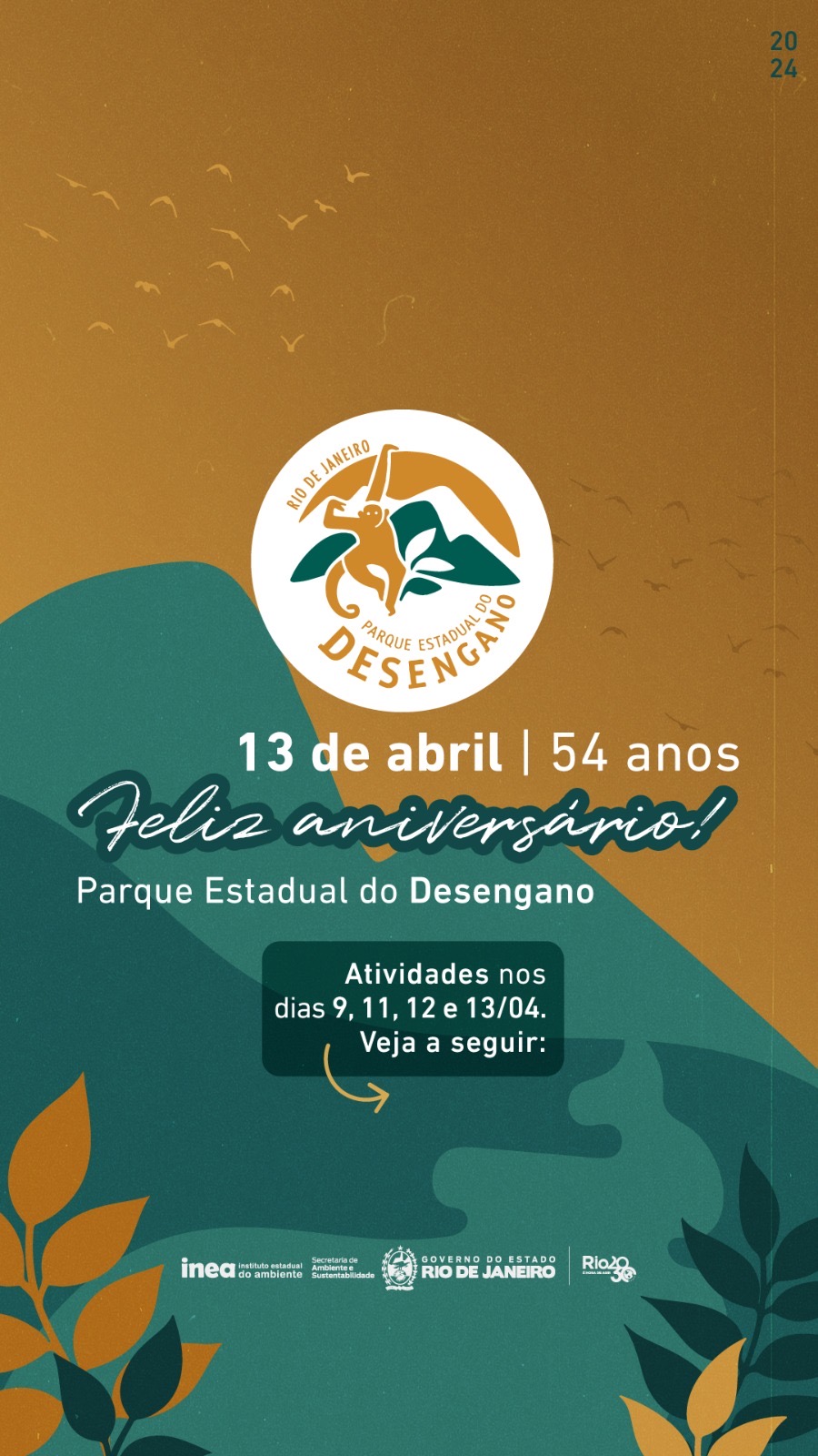 Convite: Parque Estadual do Desengano comemora 54 anos nesta semana com diversas atividades