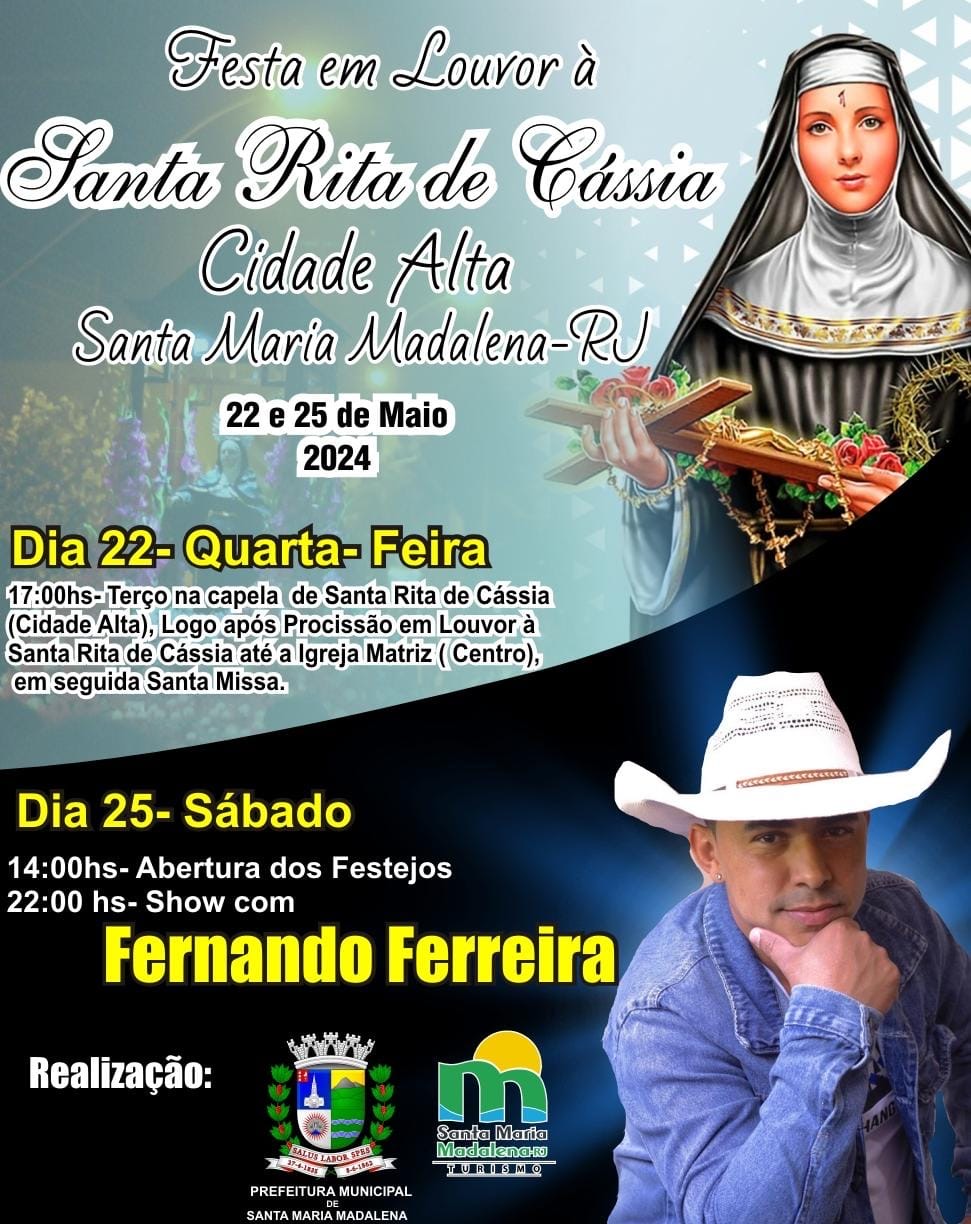 Festa em louvor à Santa Rita de Cássia na Cidade Alta