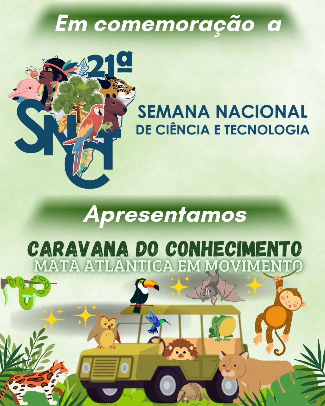 Prefeitura de Santa Maria Madalena participa da 21ª Semana Nacional de Ciência e Tecnologia com o Projeto "Mata Atlântica em Movimento"