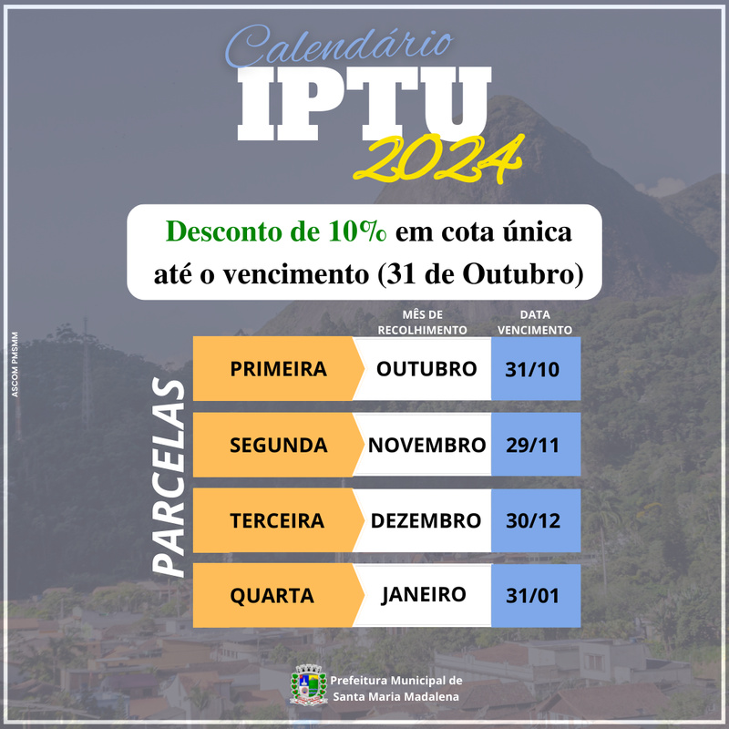 IPTU 2024: Pague a Cota Única com 10% de Desconto até 31 de Outubro