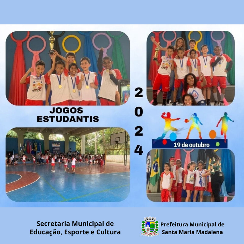 Santa Maria Madalena celebra primeira etapa dos Jogos Estudantis 2024; encerramento acontece em 26 de Outubro