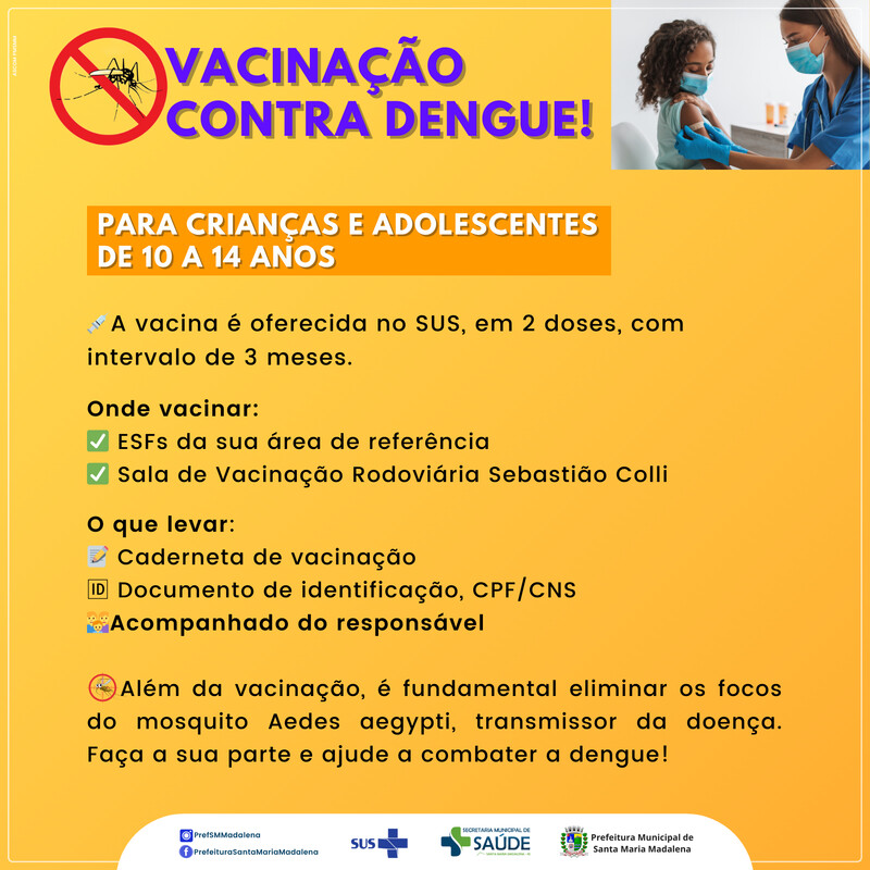 Vacinação contra a Dengue - Proteja-se!