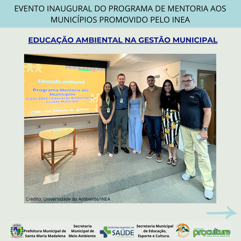 Santa Maria Madalena participa da abertura do Ciclo de Mentoria em Educação Ambiental