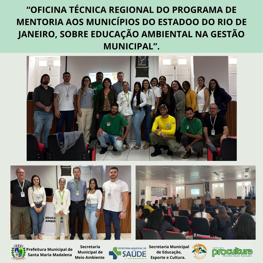 Educação Ambiental na Gestão Pública é tema de oficina regional em Santa Maria Madalena