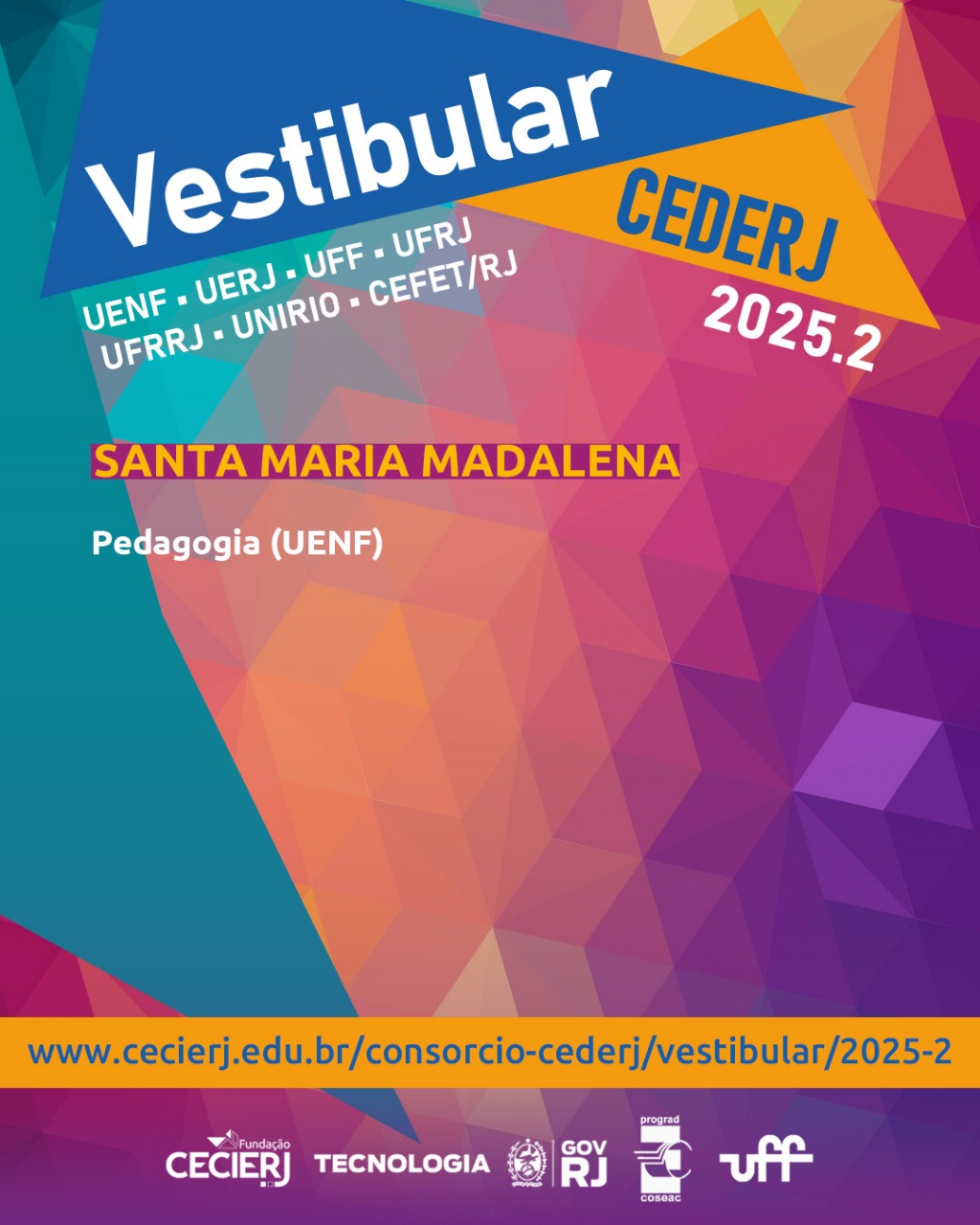 Vestibular Cederj 2025.2 – Inscrições prorrogadas até 22 de maio