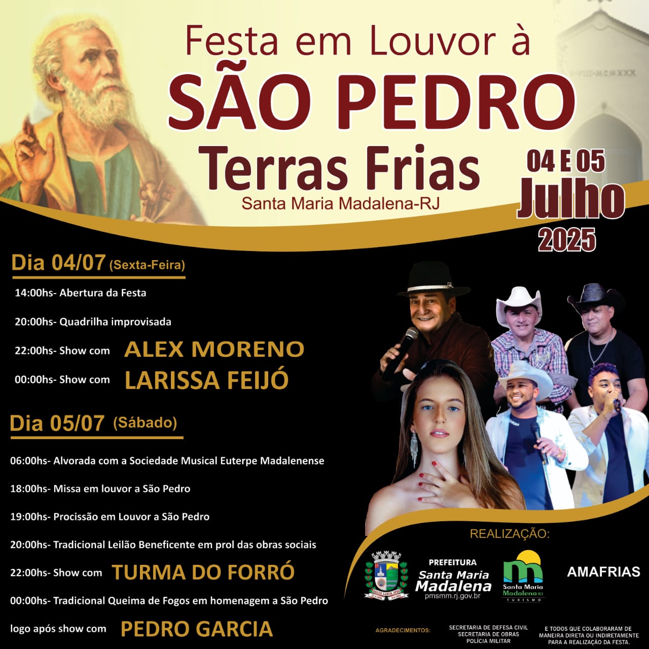 Festa em Louvor a São Pedro em Terras Frias