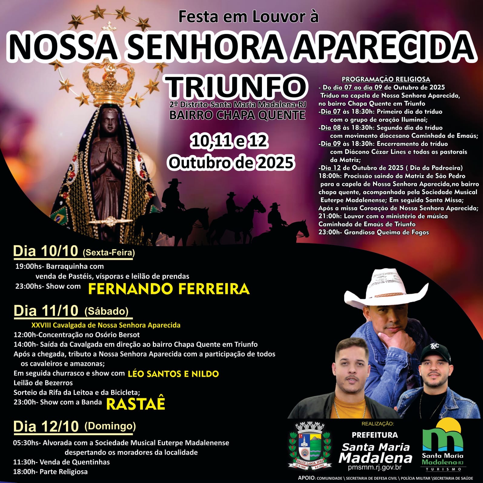 Festa em Louvor à Nossa Senhora Aparecida em Triunfo