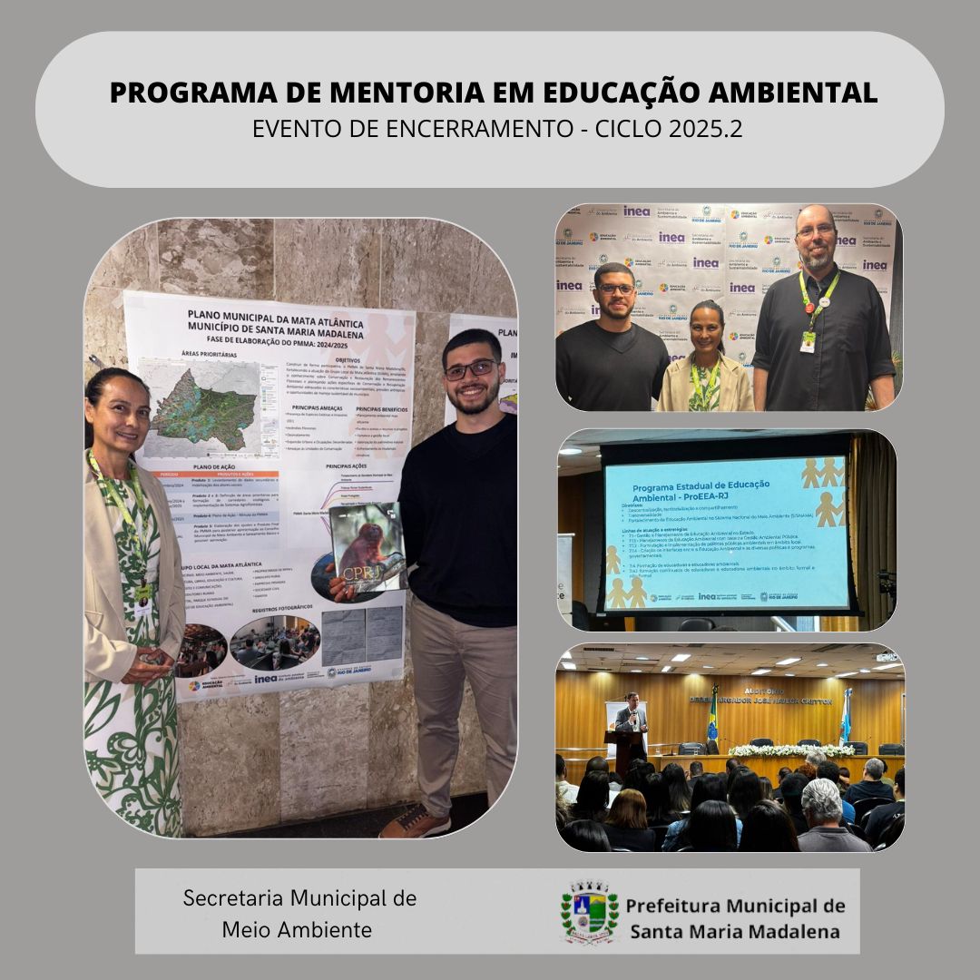 Secretaria de Meio Ambiente participa do encerramento do Programa de Mentoria em Educação Ambiental