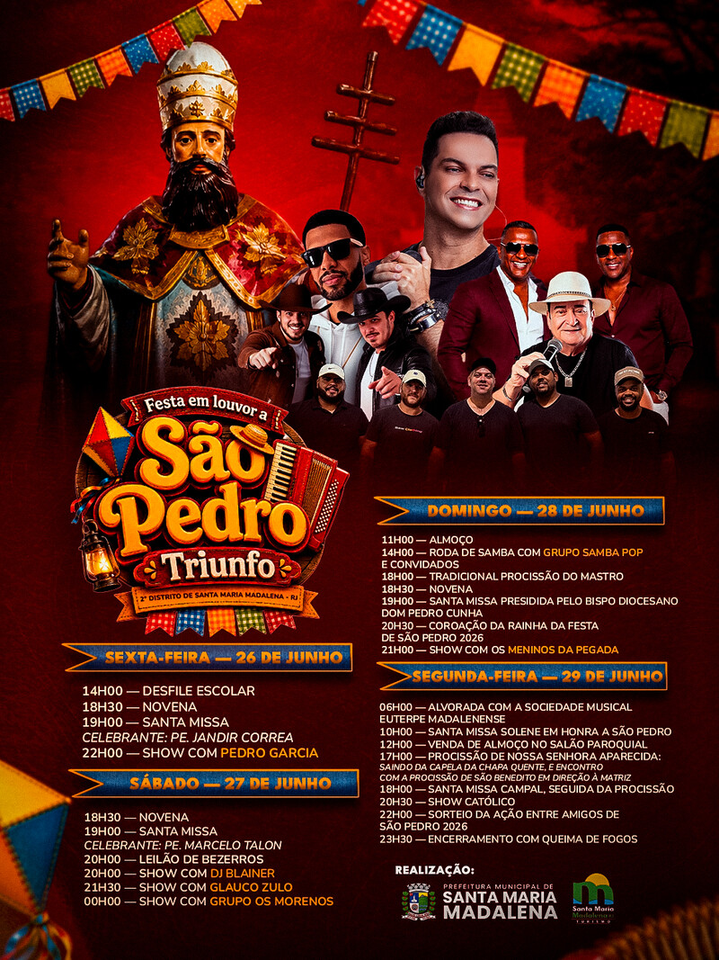 Festa em Louvor a São Pedro movimenta o distrito de Triunfo